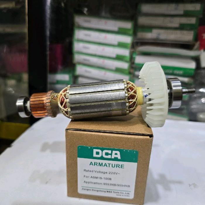 ARMATURE DCA ASM15-100B ANGKER ROTOR DINAMO MESIN GERINDA TANGAN DCA ASM 15-100B ASM15 100B DCA