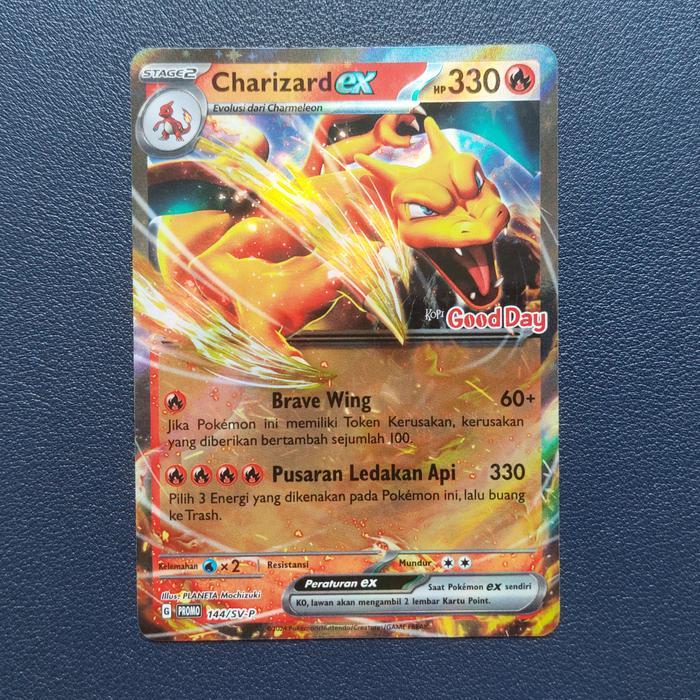 Charizard EX 144/SV-P Good Day promo pokemon Indonesia card - Tus2026