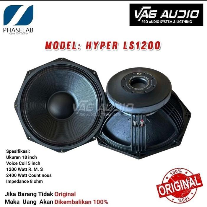 SPEAKER COMPONENT PHASE LAB HYPER LS1200 - kayu, ls1200
