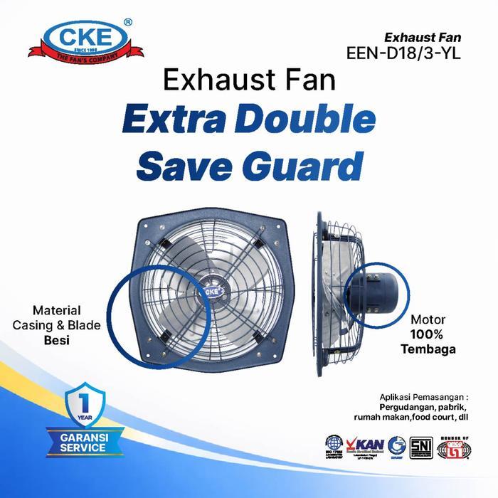 CKE Exhaust Fan 18 Inch 380V Kipas Dinding Industrial Angin Kencang