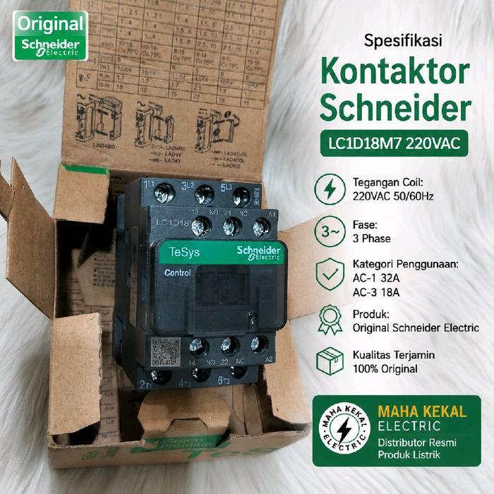Schneider Contactor 3Phase Lc1D18M7,Lc1D18Q7,Lc1D18F7,Lc1D18E7,Lc1D18B7,Lc1D18D7 Contactor Schneider