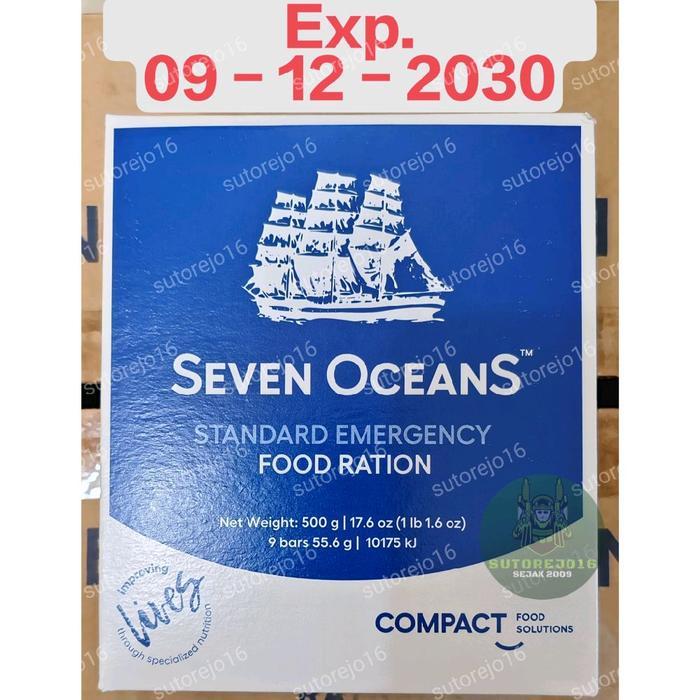 Yummy food ration makanan darurat RANSUM import seven oceans MRE probar Biscuit Laut Susu Biskuit