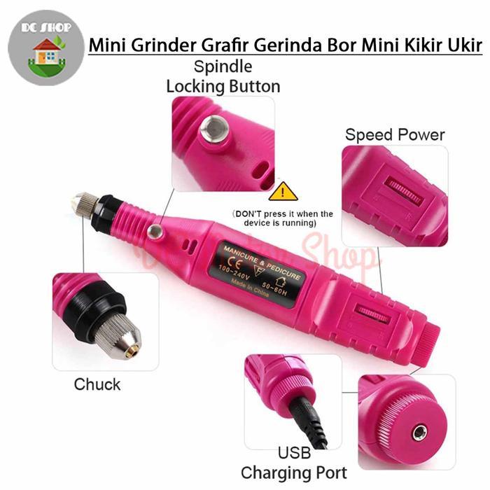 Mesin Mini Grinder Grafir Bor Gerinda Kikir Ukir Gerinda Mini Portable
