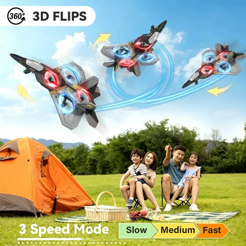 4DRC Drone V17 RC Aircraft Remote Control Foam Glider RC Glider Plane Fighter Hobby Airplane Toys