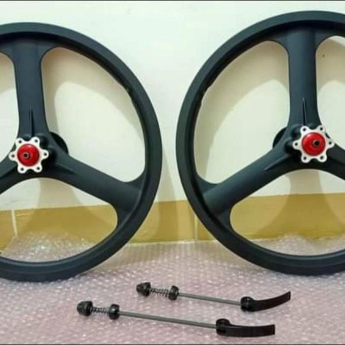 wheelset 3spoke 16 349 trispok spoke magnesium no carbon for gust troy