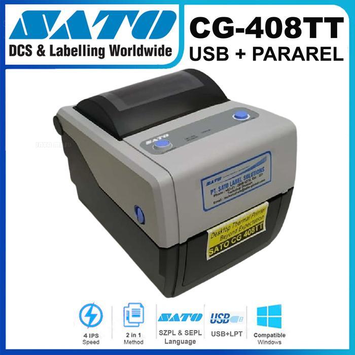 PRINTER BARCODE SATO CG-408TT / CG 408TT - BARCODE PRINTER SATO CG-408TT 203 Dpi