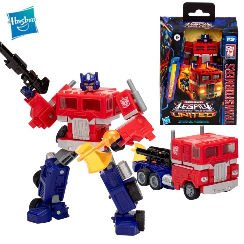Hasbro Transformers Legacy United Dlevel G1 Optimus Prime Action Figure Model Movable Mecha Toys