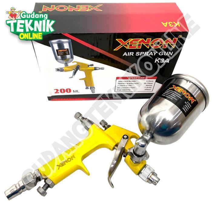 READY Spraygun Cat 200cc Tabung Atas K3A XENON Alat Semprot Semprotan Cat Cet Seprai Gun Angin