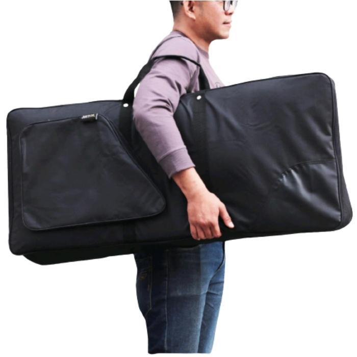 Premium Tas Keyboard Piano Orgen Tunggal Model Ransel Jinjing Lapis Busa Tebal Anti Air 102Cm X 57Cm