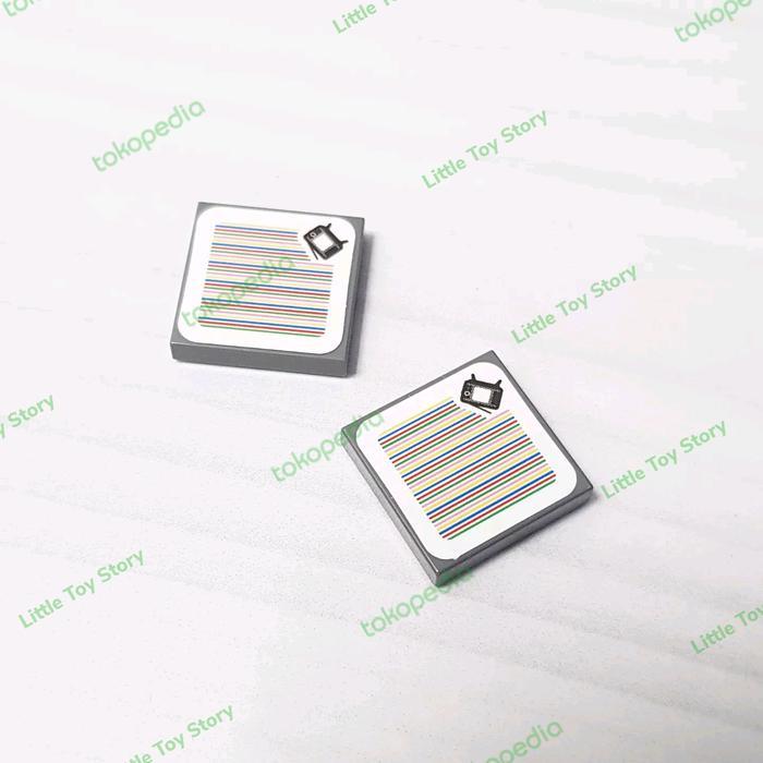 LEGO PART TILE SUPER MARIO LUIGI NES TELEVISION TV SCANNER 71374 1 PCS