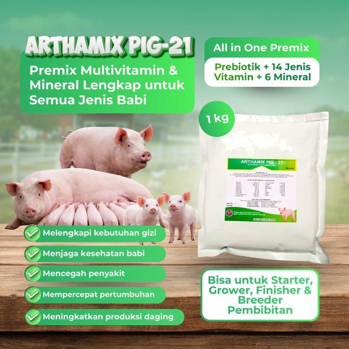Arthamix Pig 1 Kg - Suplemen Babi - Premix Babi - Suplemen Ternak 1 kg