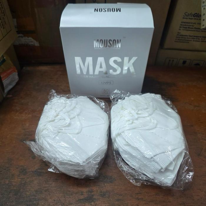 TERMURAH MASKER KN95 MOUSON Isi 50 pcs / MOUSON MASK isi 50 Masker Wajah Pelindung Setiap Hari READY