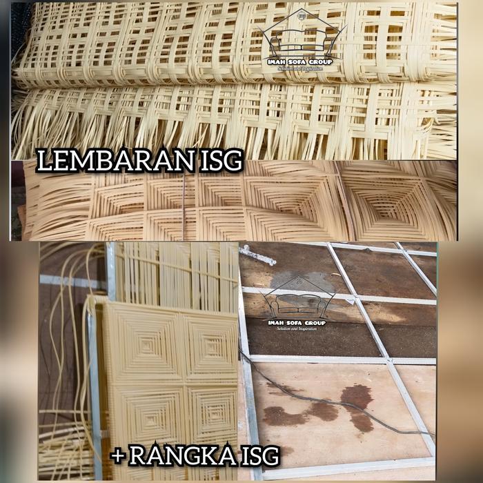 Anyaman Plafon Rotan Sintetis Ceiling Rotan Panel Rotan Sintetis (Req)