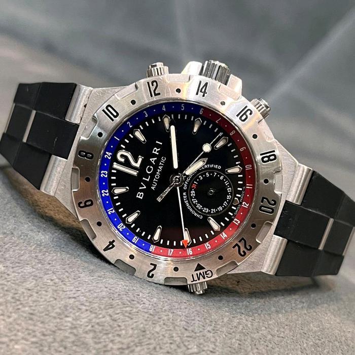 ASLI jam tangan bulgari diagono professional GMT READY STOCK