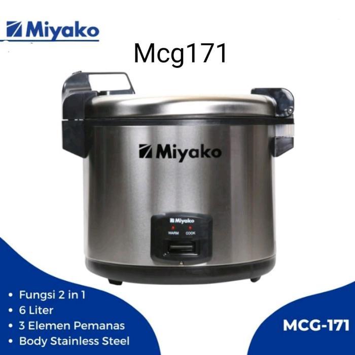 Rice Cooker Miyako MCG-171 Magic Com Jumbo MCG 171 6 Liter MCG171