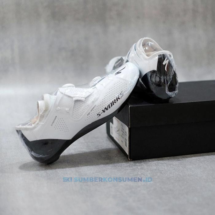 Sworks Ares Road Shoe Team White / Sepatu Cleat Roadbike S-Works Rd