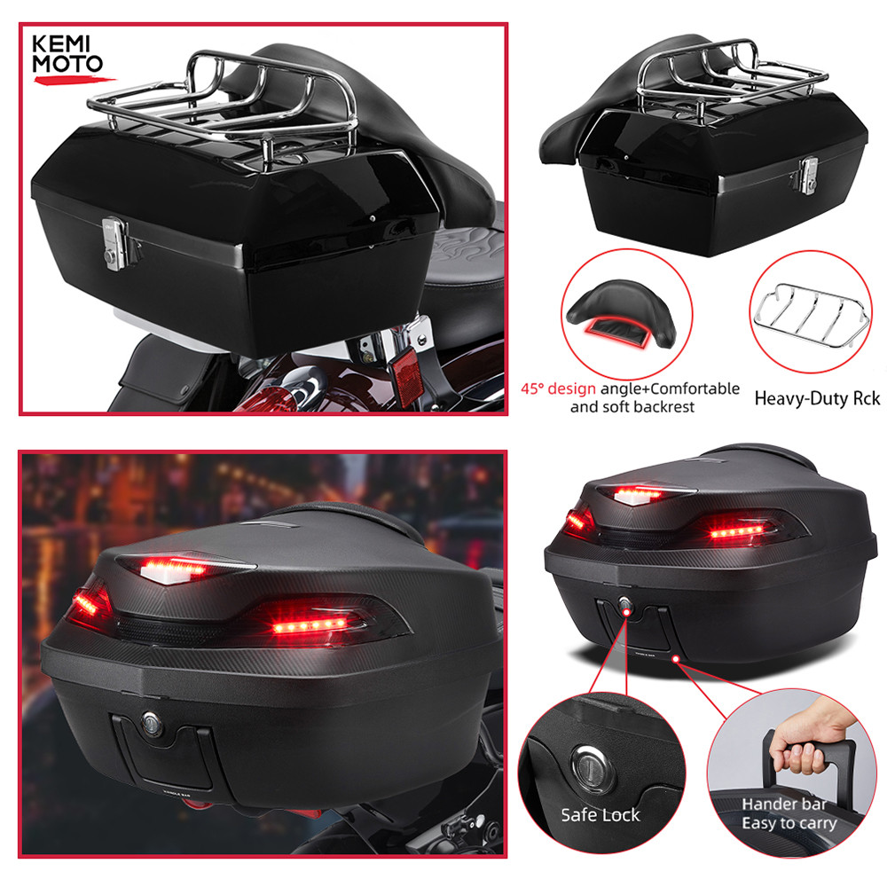 Motorcycle Universal Saddlebag Side Bag 30L ABS Waterproof Tool Bag For Honda Rebel 500 CMX500 For R