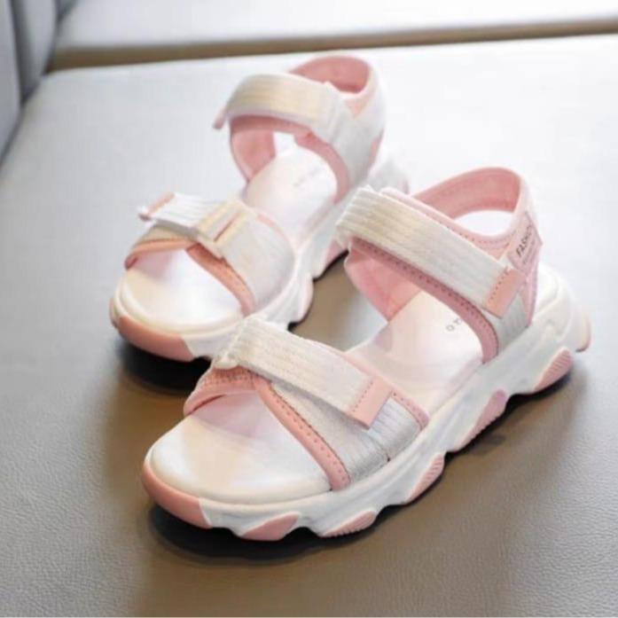 Kuroshiro Kids - Sandal Gunung Anak Perempuan Hak Tinggi 5 Cm Model Double Tali Velcro Kekinian Ap