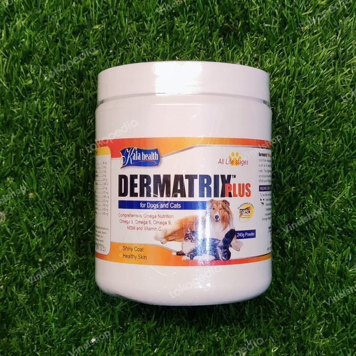 Dermatrix Plus Bubuk Suplement Bulu&Kulit Kucing Anjing 240Gt