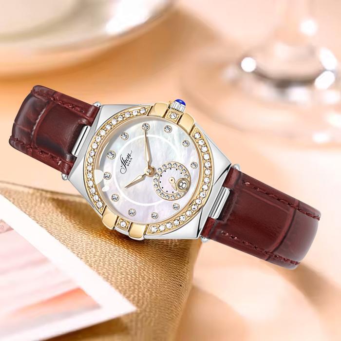 JAM TANGAN WANITA JHON MARIE 9464 KULIT ORIGINAL