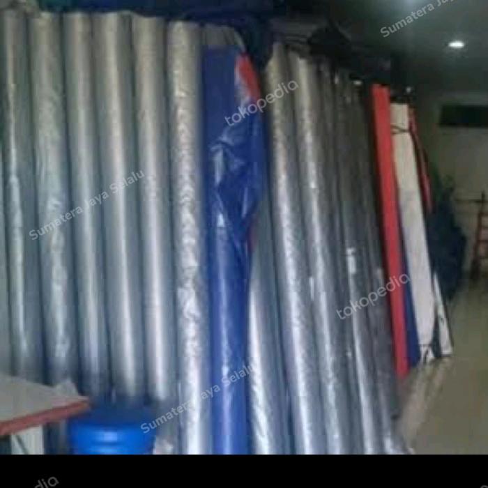 Tenda Terpal Biru Sier Bidang 3Meter (Meteran)
