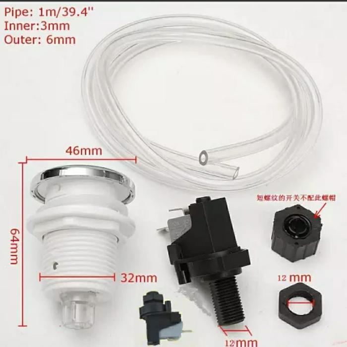 Air Switch Jacuzzi / Saklar Tekan Udara Untuk Jacuzzi Dan Kolam Renang