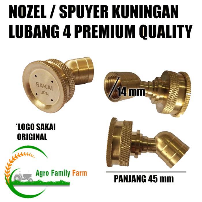 Nozel Sprayer Elektrik Kuningan Lubang 4