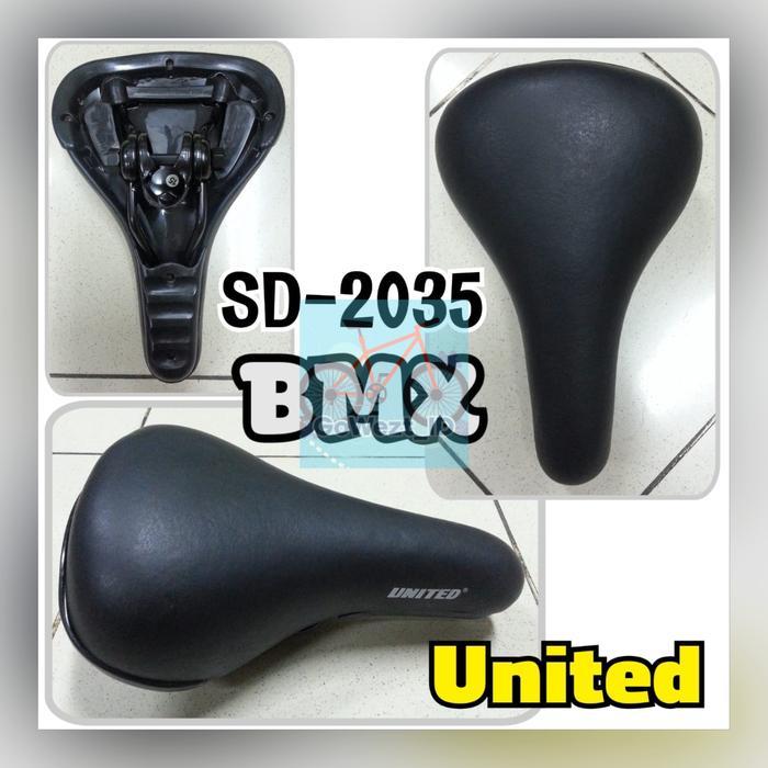 Sadel Saddle Jok Sepeda United Sd-2035 Hitam Anak Bmx Lipat Mini