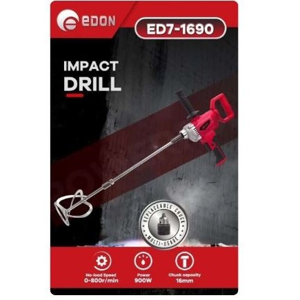 EDON 1690 mesin Pengaduk Cat mixer Semen Bor 16 mm