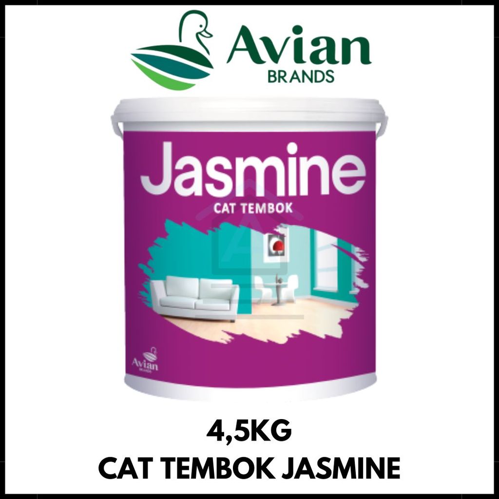 Cat Dinding Dalam / Cat Tembok Interior Jasmine 4,5Kg / AVIAN BRANDS