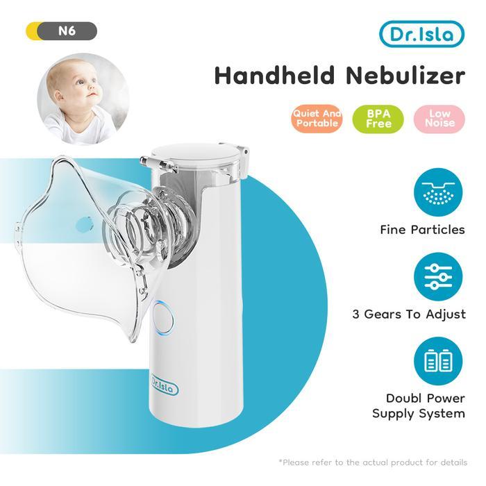 Dr.Isla Semprotan Asma Semprot Nebulizer Alat Uap Pernafasan Inhaler N6