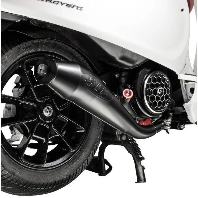 ORIGINAL SIP performance exhaust Knalpot Vespa LX S Sprint Primavera 3v iget abs - black READY STOCK
