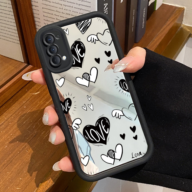 Casing Hp OPPO Reno 4 4G Reno4 Reno 4 5G Case HP Casing pola Graffiti Strawberry Kesing Kasing cermi