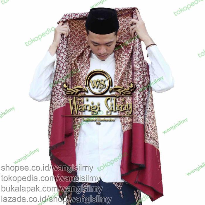 Sorban Kashmiri Made In India Original Almas Kasmiri Shawl Merah Marun