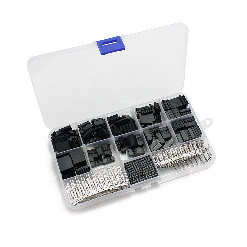 620pcs 2.54mm Dupont Jumper Header Connector Kit with Male/Female Terminals, Dupont Connector Assort