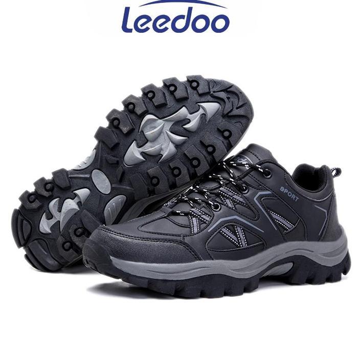 Leedoo Sepatu Hiking Pria Olahraga Outdoor Sepatu Gunung Adventure