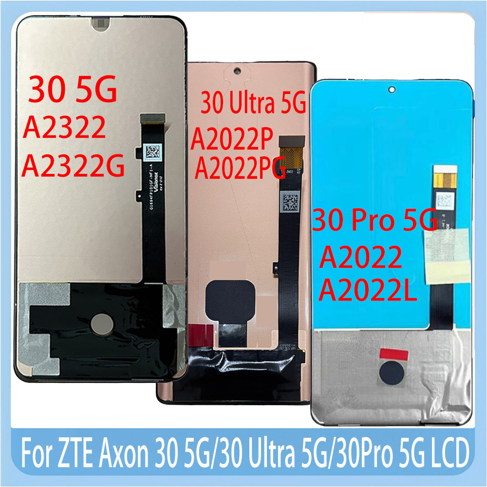 Original Amoled For Zte Axon 30 5G Lcd Axon 30 Pro A2022 Display Touch Screen For Zte Axon 30 Ultra