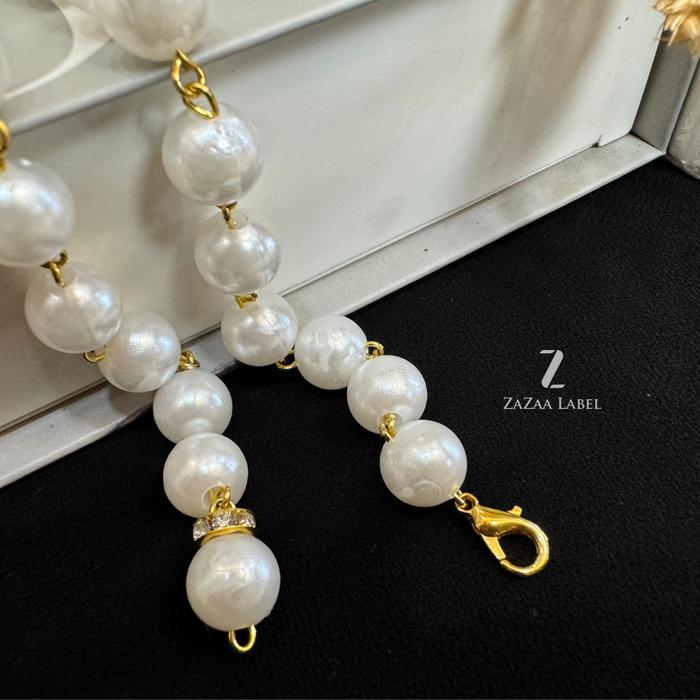 ZAZAA LABEL - BELT RANTAI MUTIARA PREMIUM IKAT PINGGANG GAMIS WANITA