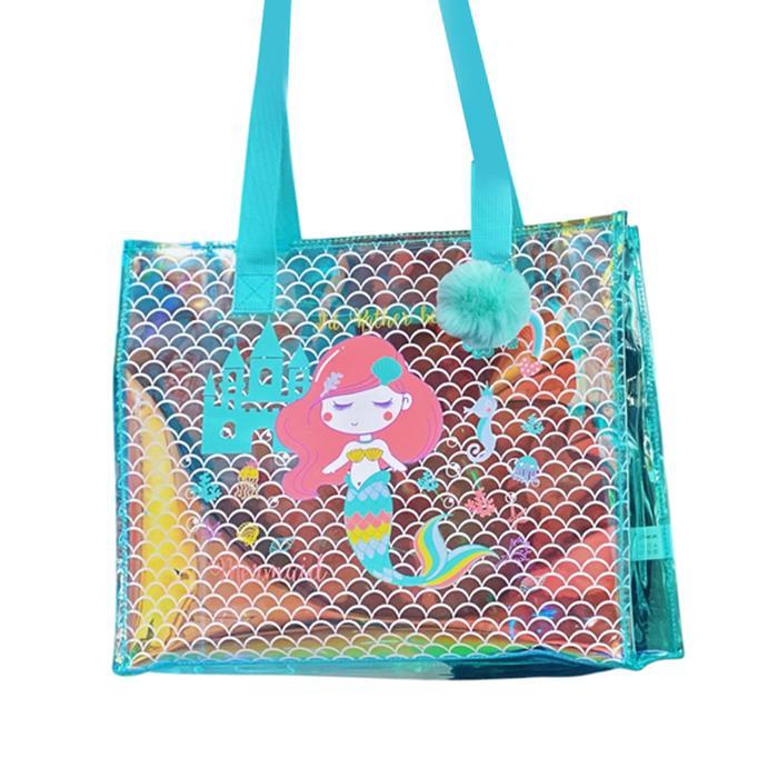 KIDDY STAR TOTE BAG ANAK MERMAID - BIRU ORIGINAL NUKCHA
