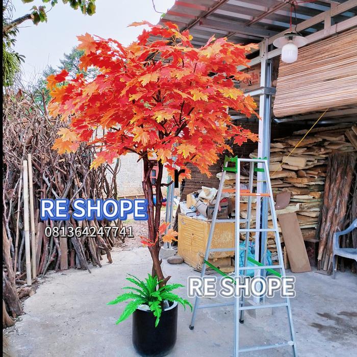 POHON MAPLE TINGGI 2,3MTR - POHON HIAS ARTIFICIAL-POHON BESAR DEKORASI