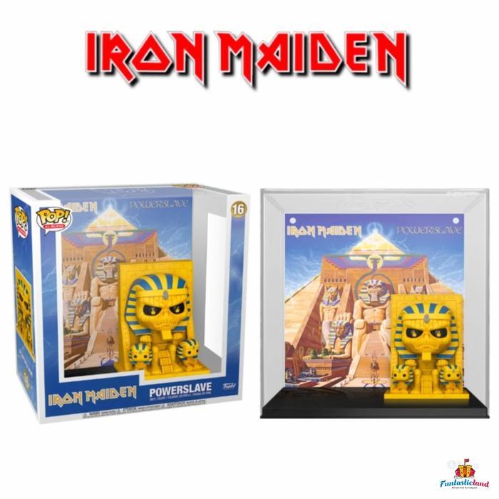 HOT SALE FUNKO POP ALBUMS ROCKS IRON MAIDEN - POWERSLAVE WITH ACRYLIC CASE #16 TERMURAH