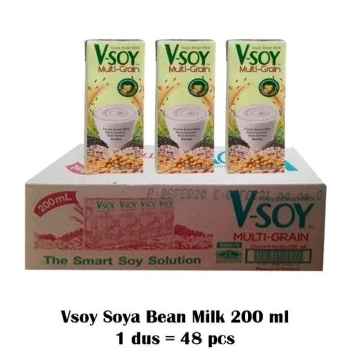 (SALE) VSOY MULTIGRAIN 200ML 1 DUS ISI 48 PCS