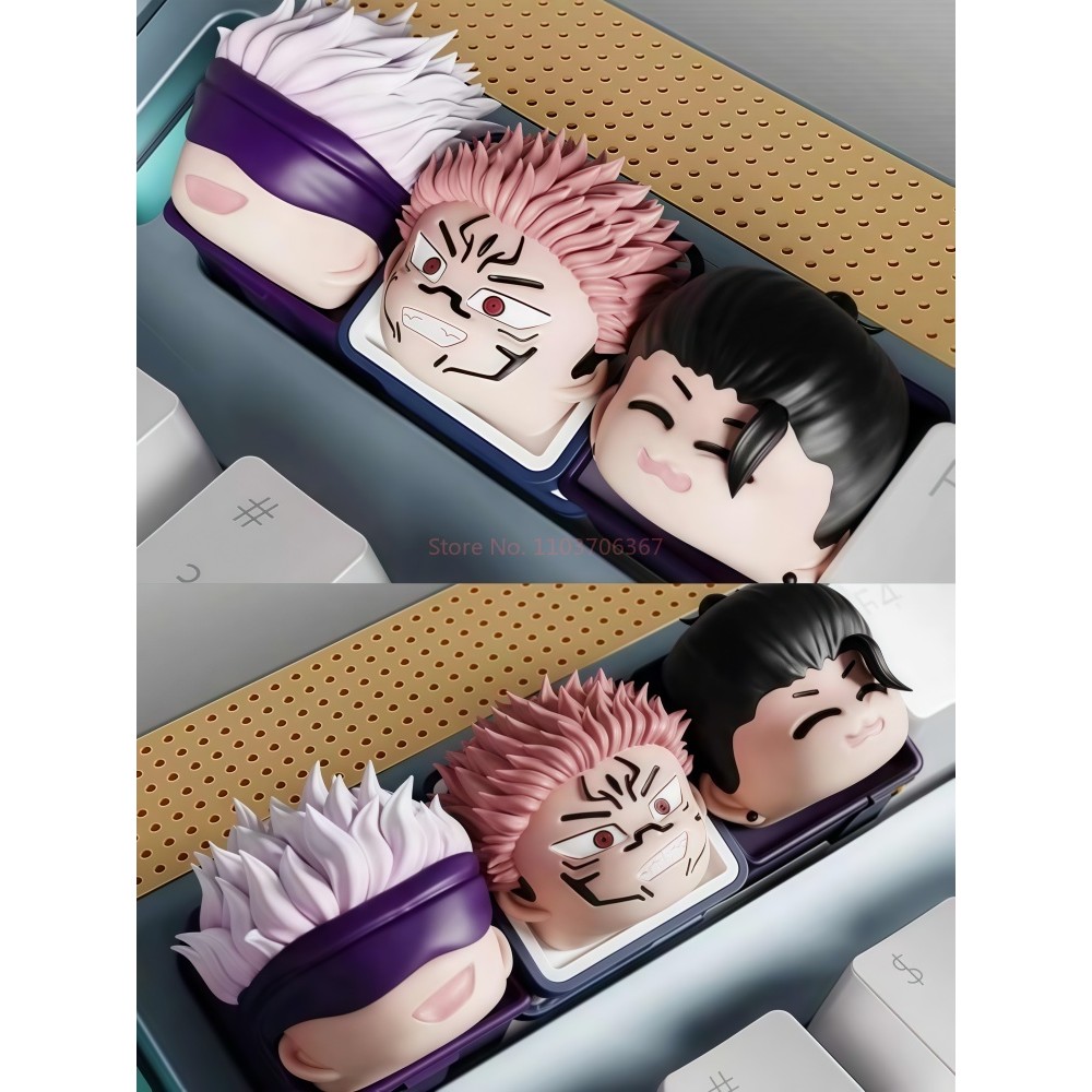 Jujutsu Kaisen Anime Personalized Creative Art Custom Keycaps Gojo Satoru Esc 3d Resin Keycaps Anime
