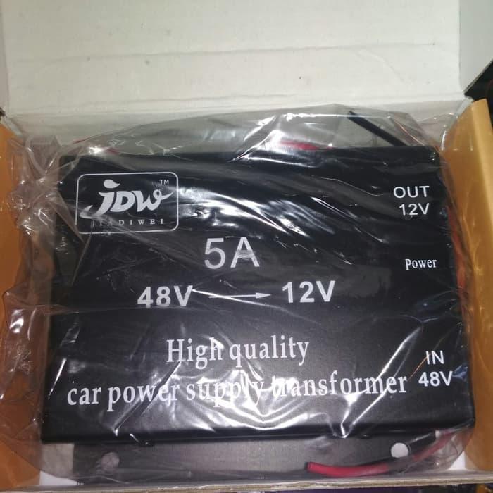 DISKON Converter penurun tegangan Dc 48 v to 12 v 5 a step down 48V ke 12V 5A