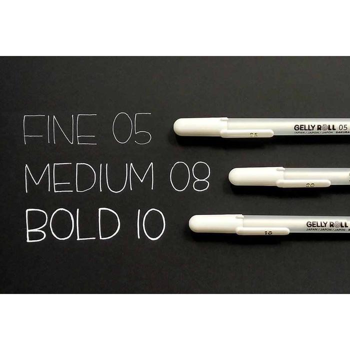 SALE Sakura Gelly Roll White Pen Satuan / White Pen Ink / White Ink / Tinta Putih ORIGINAL