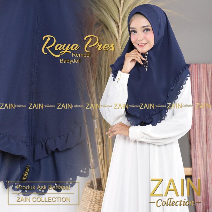 Jilbab Instan Raya Press Original Zain Collection