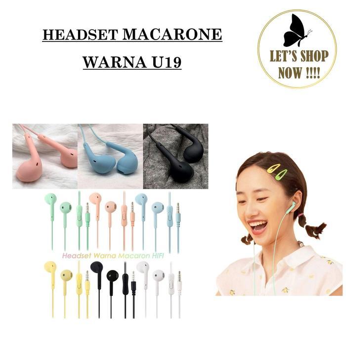 MDA - HEADSET MACARON U19 - WARNA COLORFULL STEREO EXTRA BASS Earphone Headphones Wireless Bluetooth
