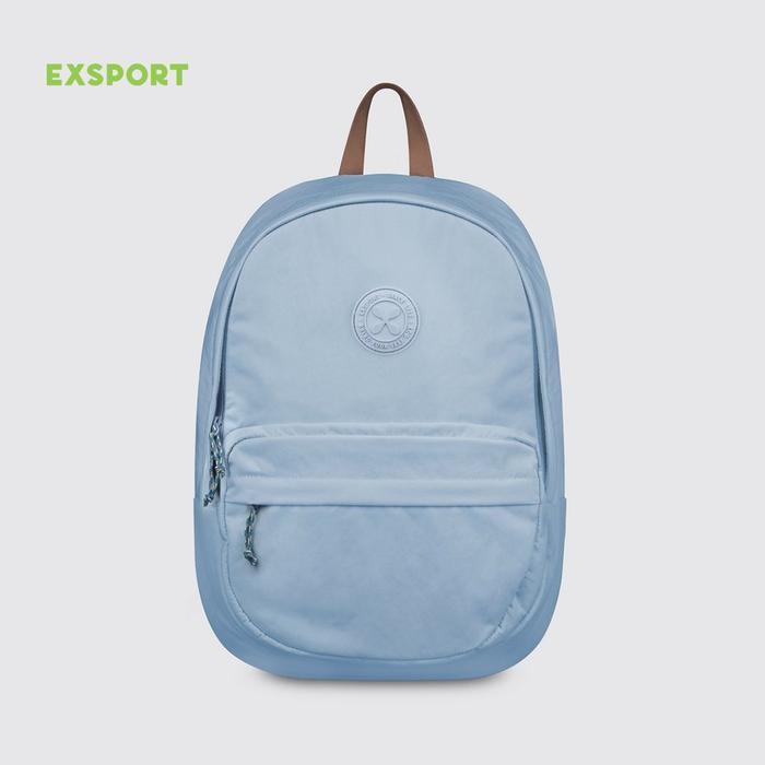 Exsport Classic RR01 Tas Ransel Pria Wanita Model Klasik dengan Tempat Botol Warna Biru Muda 1979 Ba