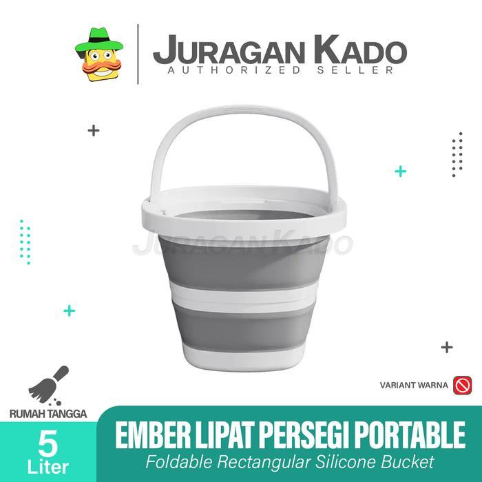 Ready Ember Lipat Kotak 5 Liter Ember Portable Silicone Kotak Ember 5 Liter Ember Lipat Multifungsi