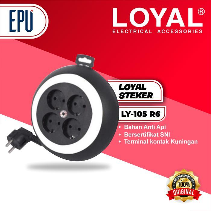 Loyal Kabel Roll Ly105 Yunior Kabel Roll Ly-105 Kabel Gulung Kabel Extension Listrik Terlaris